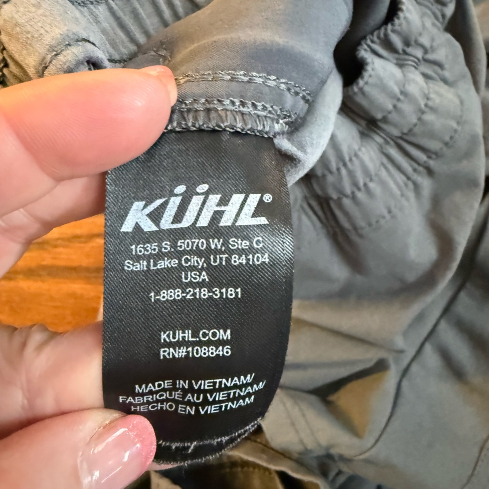 Casual Kuhl gray men’s XL  Drawstring Shorts for outdoor activity. - Picture 9 of 9